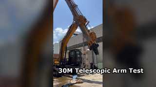 30M telescopische arm voor SY365 is aan het testen